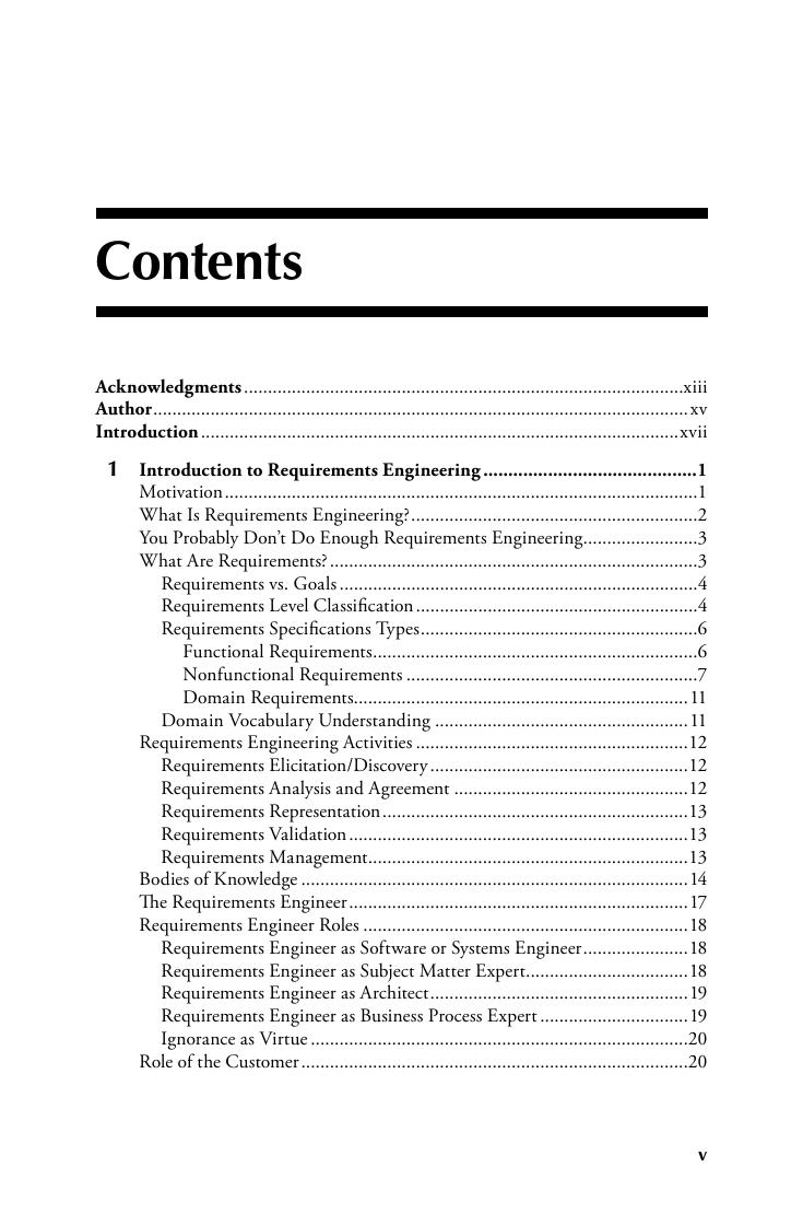 Preview page 6 of Requirements Engineering for Software and Systems 3rd Edition By Phillip A. Laplante