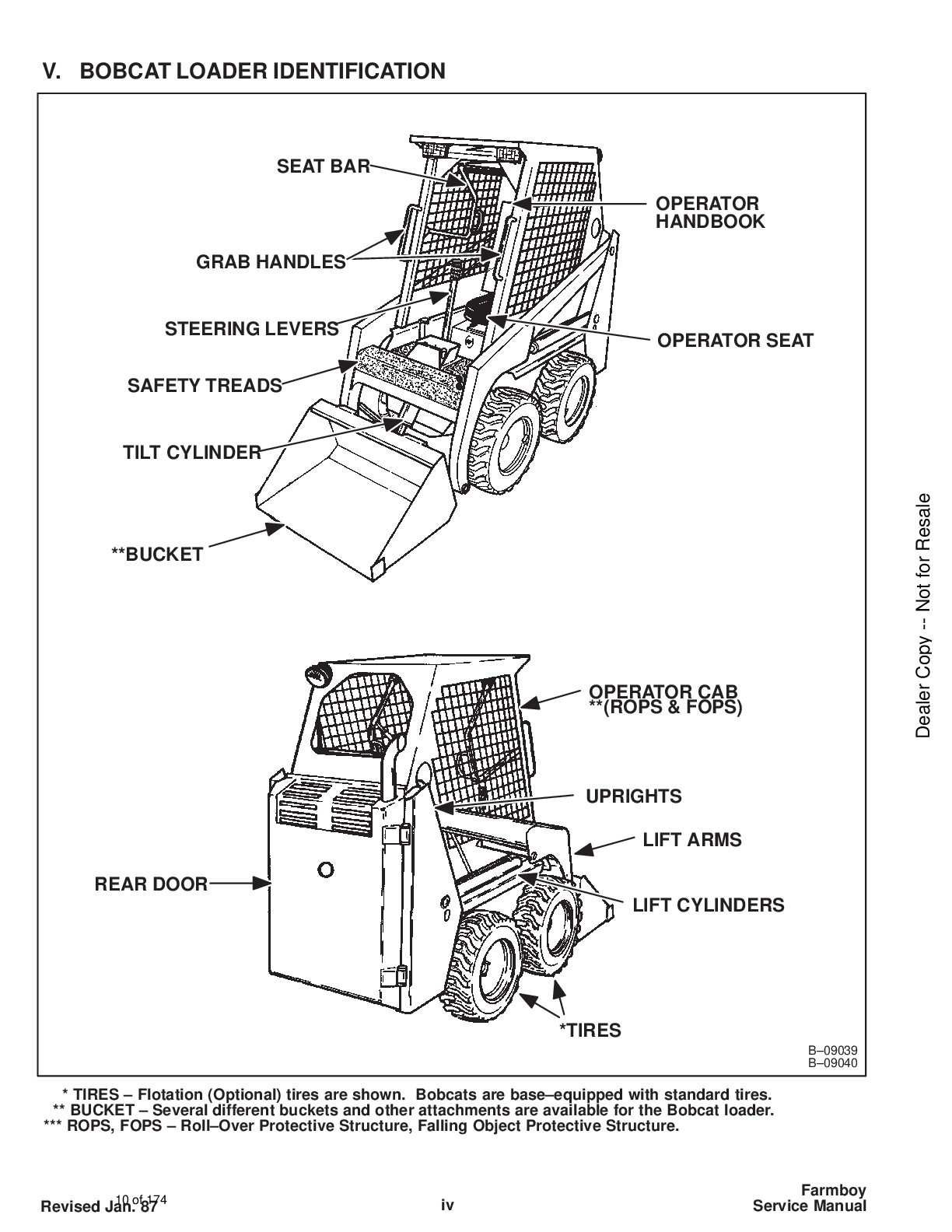 Preview page 7 of Bobcat 440B Farmboy Service Manual