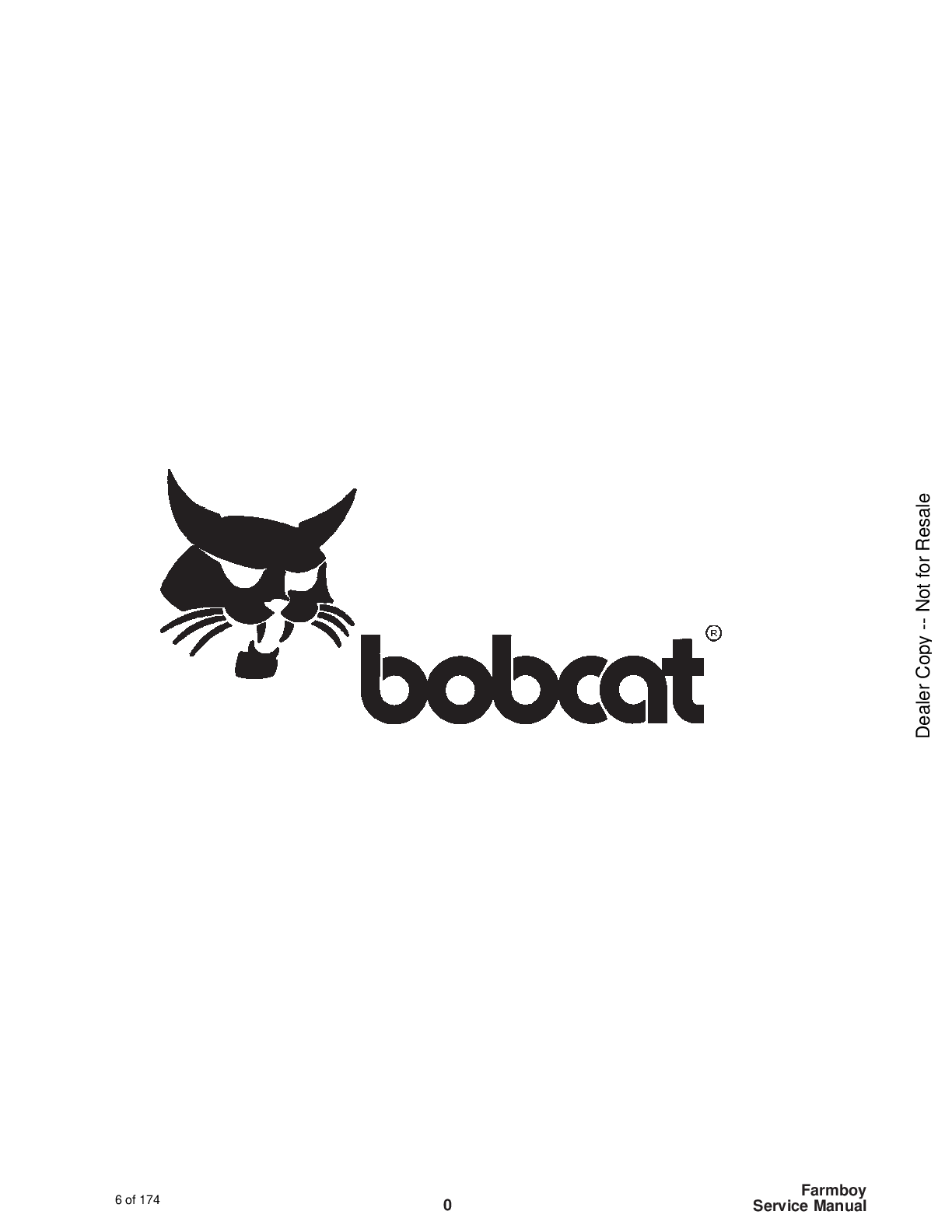 Preview page 3 of Bobcat 440B Farmboy Service Manual