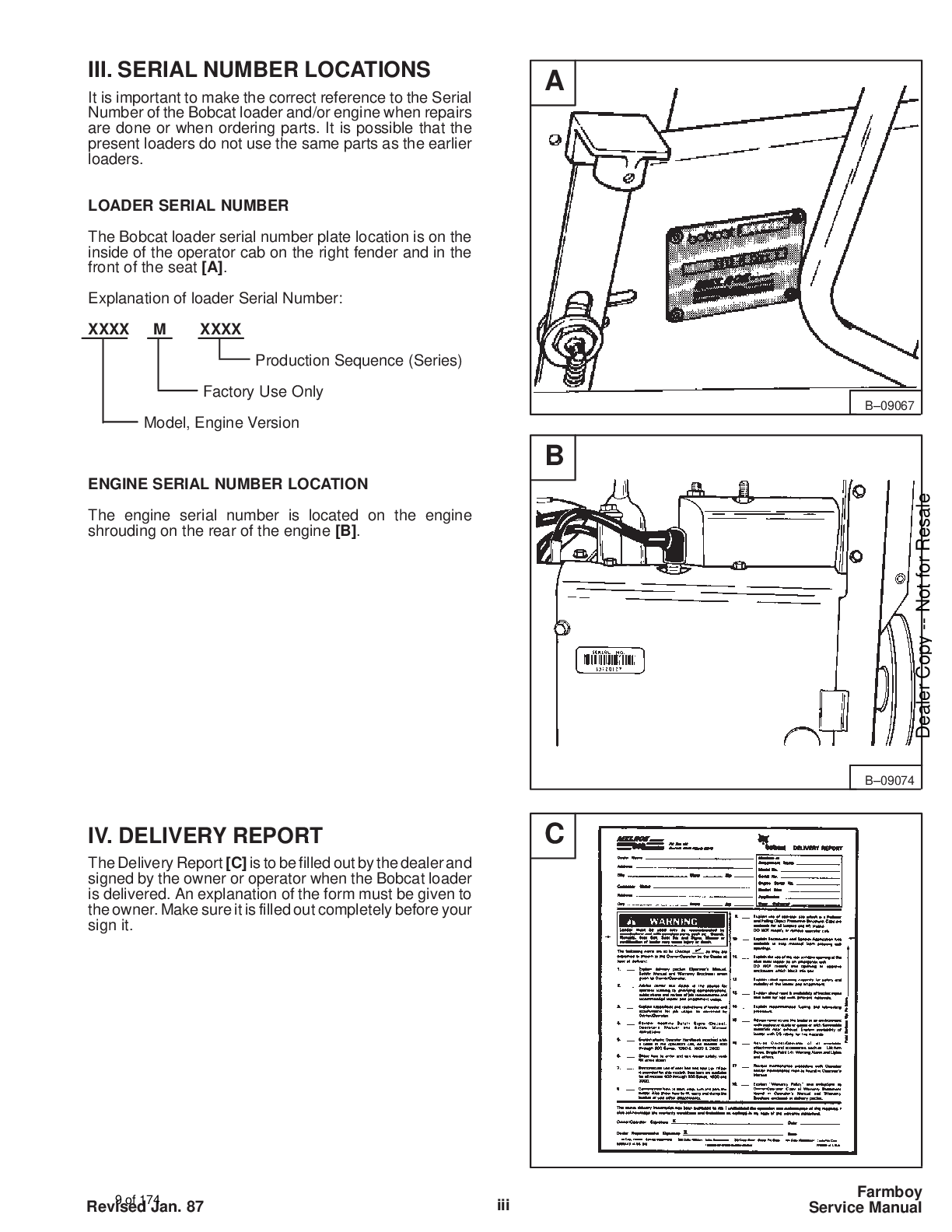 Preview page 6 of Bobcat 440B Farmboy Service Manual