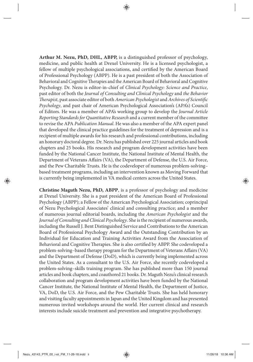 Preview page 3 of Emotion Centered Problem Solving Therapy with Treatment 1st Edition By Arthur M Nezu, Christine Maguth Nezu