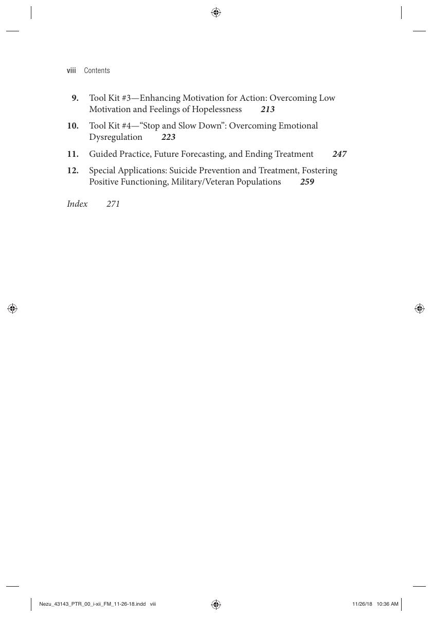 Preview page 9 of Emotion Centered Problem Solving Therapy with Treatment 1st Edition By Arthur M Nezu, Christine Maguth Nezu