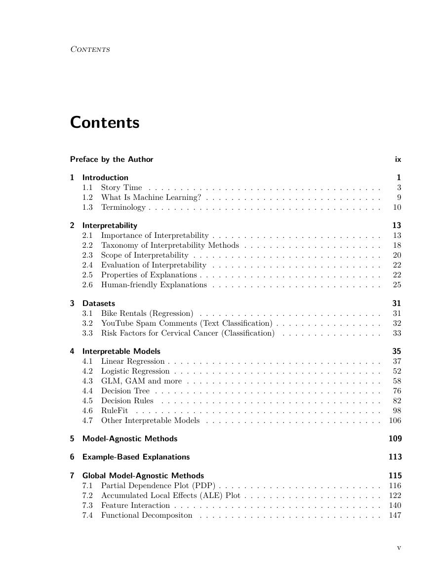 Preview page 4 of Interpretable Machine Learning A Guide for Making Black Box Models Explainable By Christoph Molnar