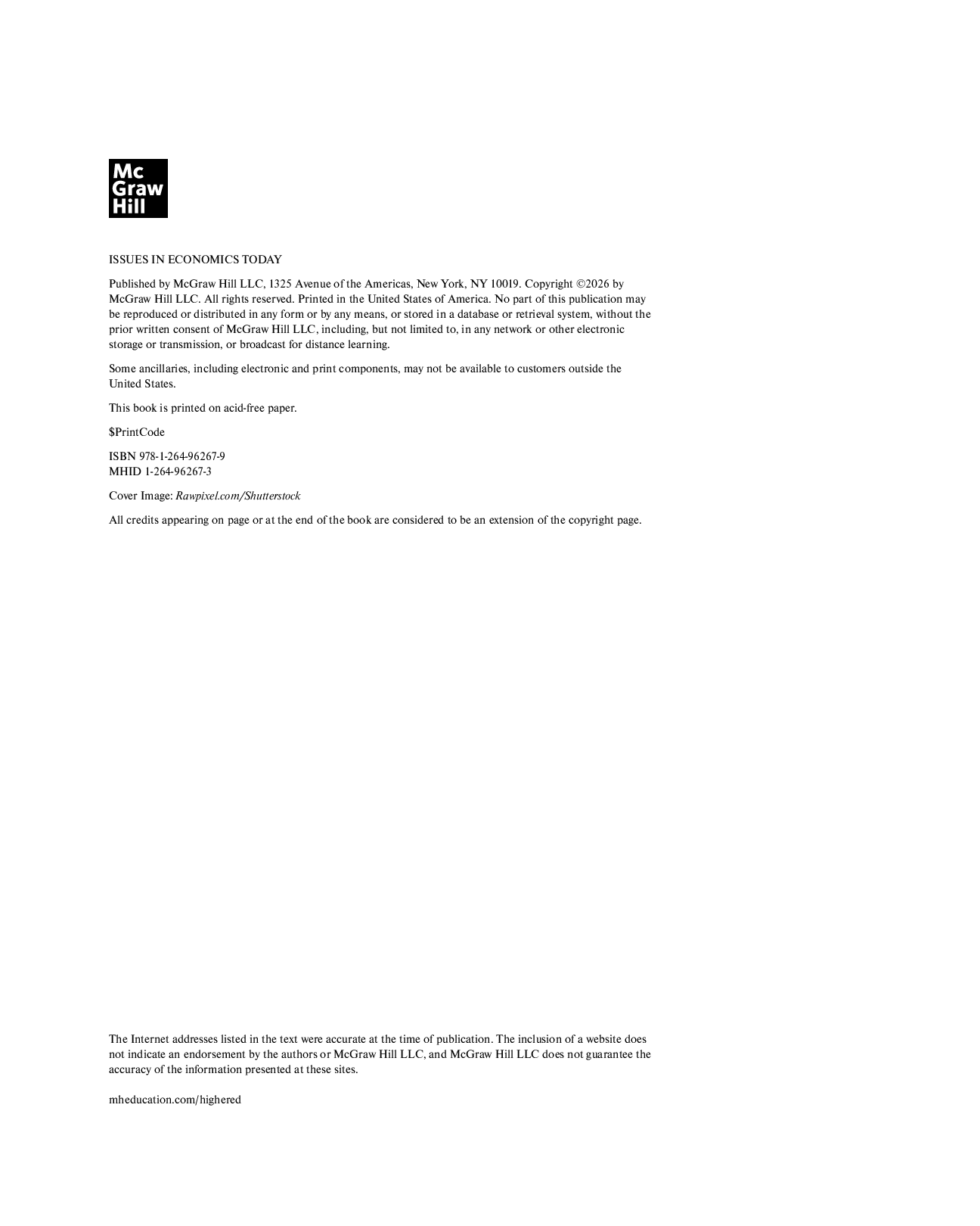 Preview page 4 of Issues in Economics Today 2026 EverGreen Release By Robert Guell