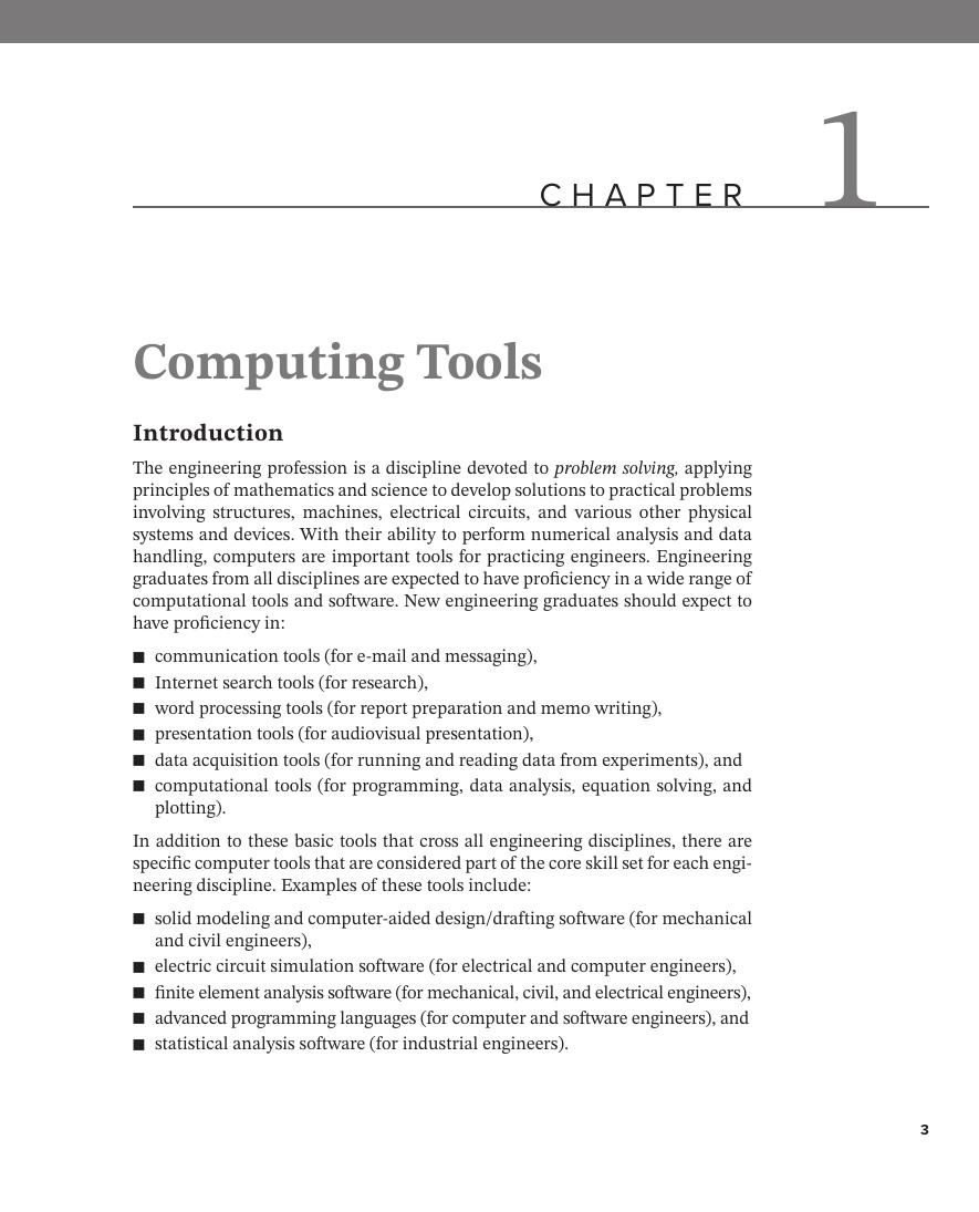 Preview page 10 of eBook PDF ISE Engineering Computation An Introduction Using MATLAB and Excel 2026 Evergreen Release By Joseph Musto, Wil