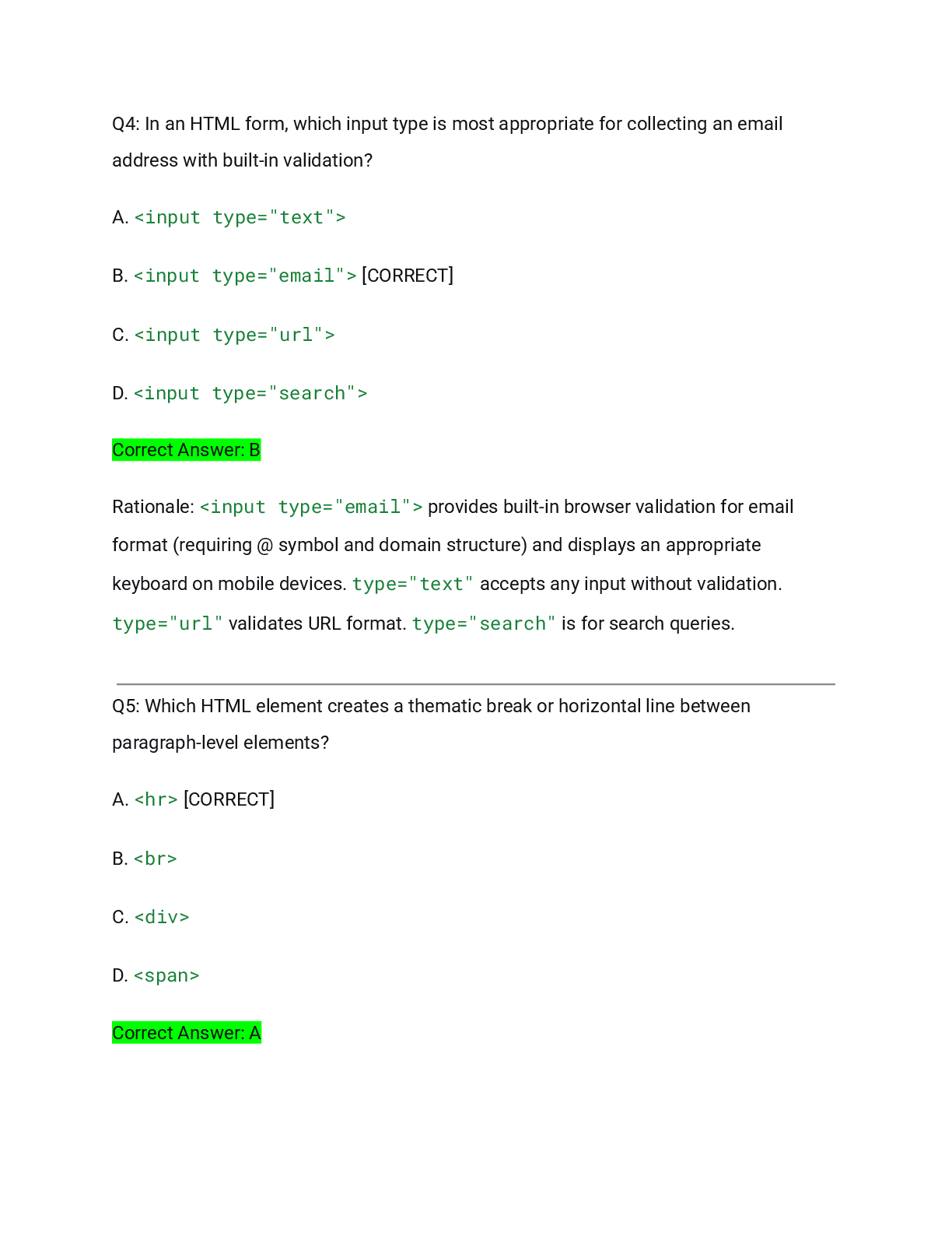 Preview page 3 of WGU D276 Web Development Foundations Pre-Assessment Actual Exam 2026/2027 – Complete Solution Pack with Detailed Rationa