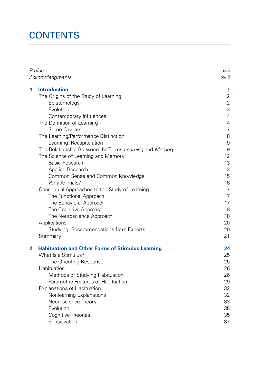 Preview page 8 of eBook [PDF] Learning and Memory Basic Principles Processes and Procedures 6th Edition By Terry, W. Scott