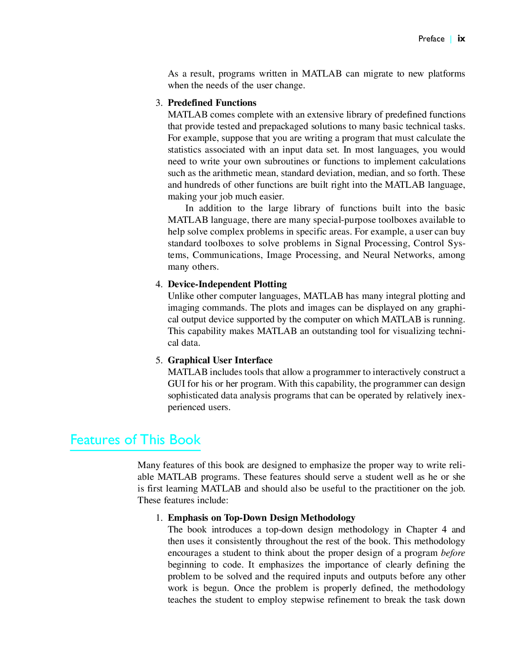 Preview page 8 of eBook [PDF] MATLAB Programming for Engineers 6th Edition By Stephen J. Chapman