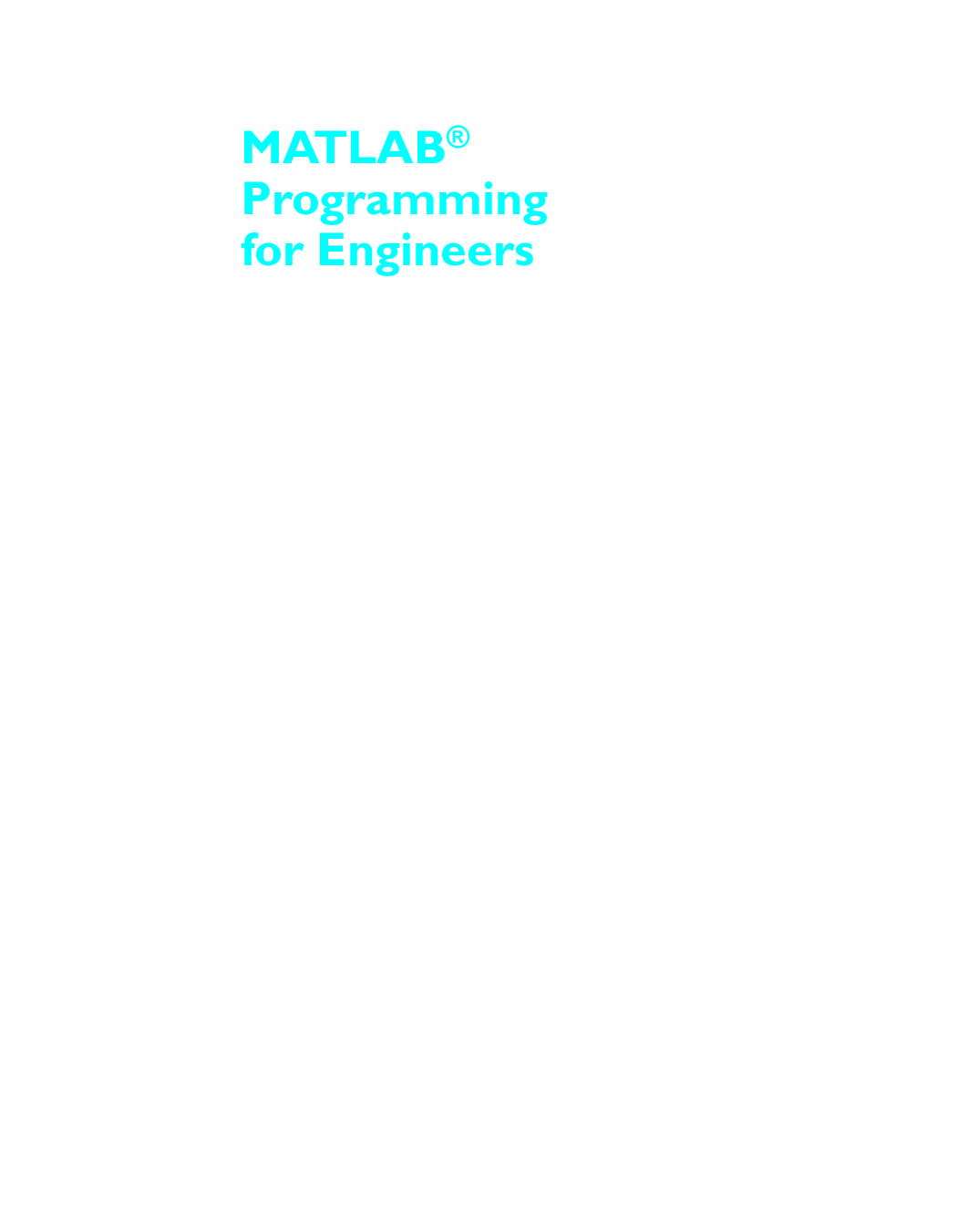 Preview page 2 of eBook [PDF] MATLAB Programming for Engineers 6th Edition By Stephen J. Chapman