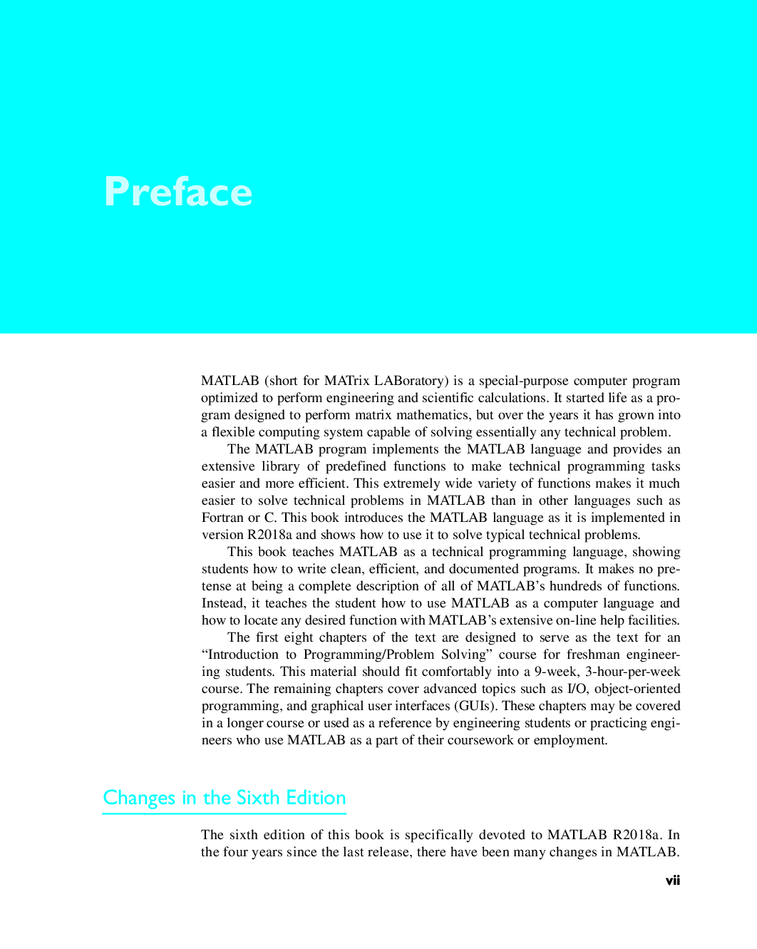 Preview page 7 of eBook [PDF] MATLAB Programming for Engineers 6th Edition By Stephen J. Chapman