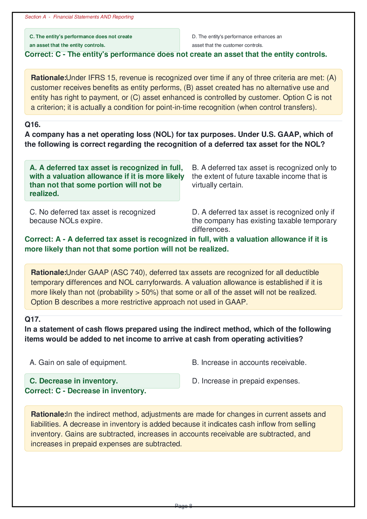 Preview page 5 of ACCT 2000 Final Exam EOC Practice: 189-Question Mock Test Bank with Detailed Rationales (Lowe-Ardoin)