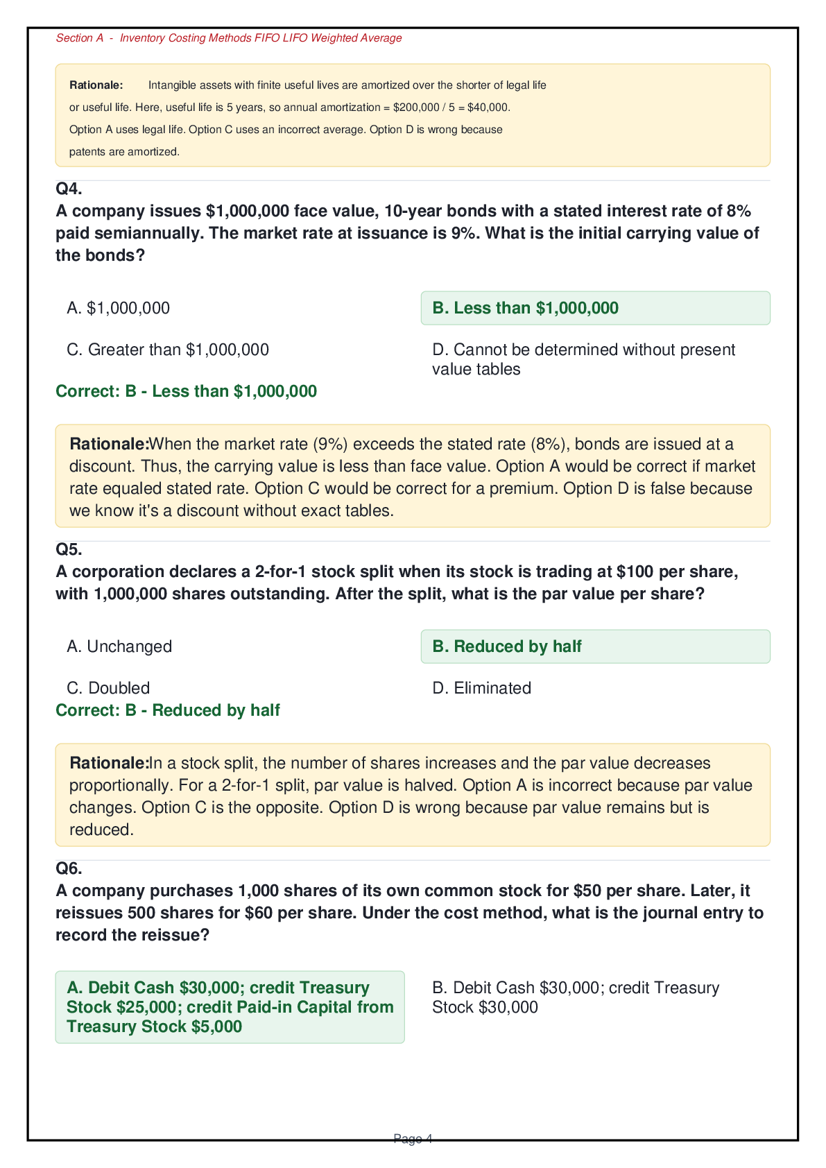 Preview page 3 of ACCT 2000 Exam 2: Ultimate Practice Guide – 140 Questions with Rationales