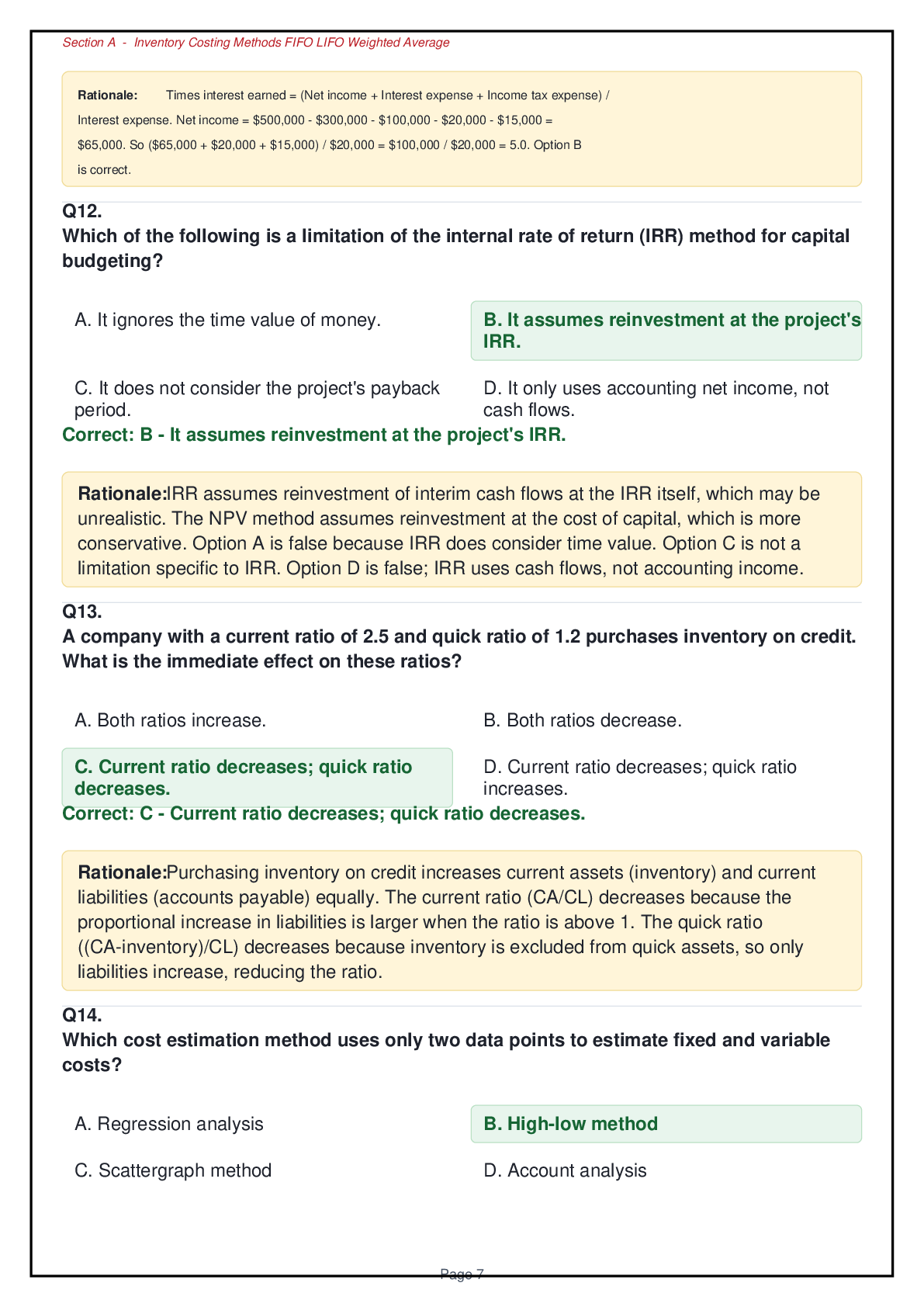 Preview page 5 of ACCT 2000 Exam 2: Ultimate Practice Guide – 140 Questions with Rationales