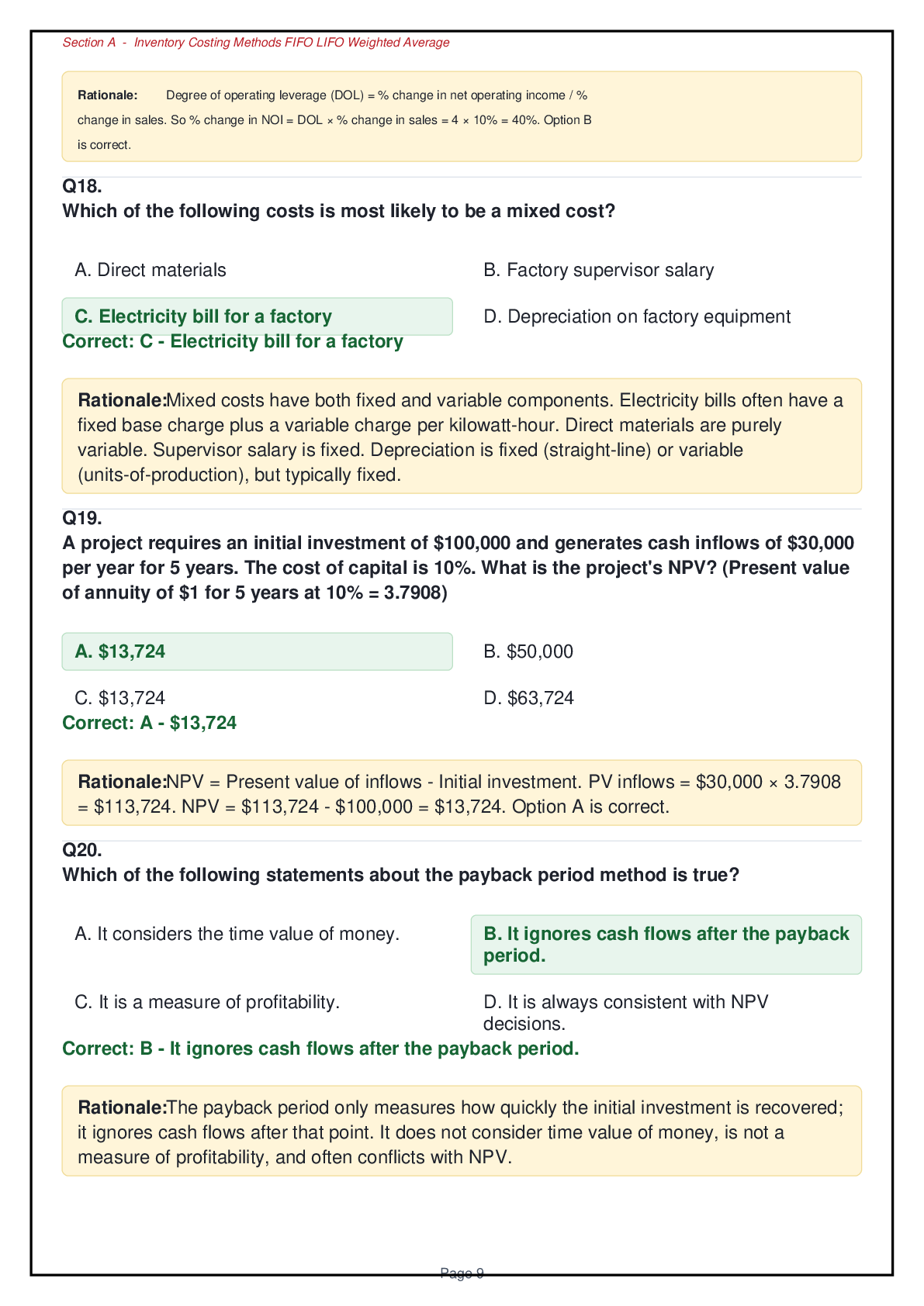 Preview page 7 of ACCT 2000 Exam 2: Ultimate Practice Guide – 140 Questions with Rationales