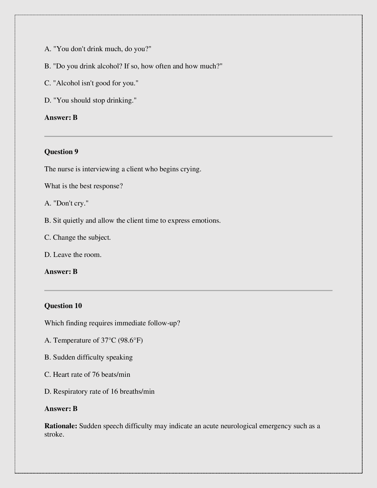 Preview page 3 of NR509 Week 8 Final Exam Practice Test 2026/2027 version with  rationales /instant pdf