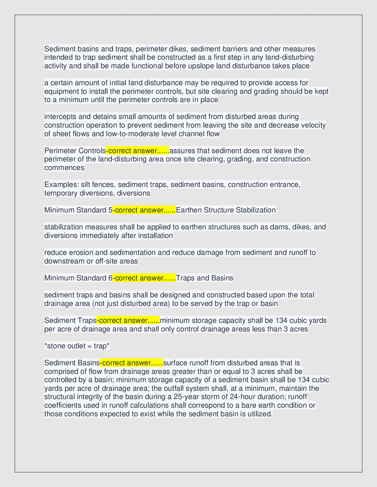 Preview page 2 of VA DEQ ESC Inspector Exam with correct answers 2026/2027 version