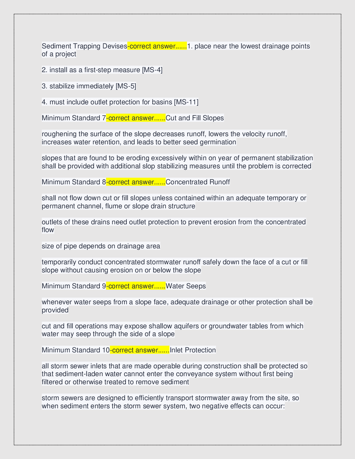 Preview page 3 of VA DEQ ESC Inspector Exam with correct answers 2026/2027 version