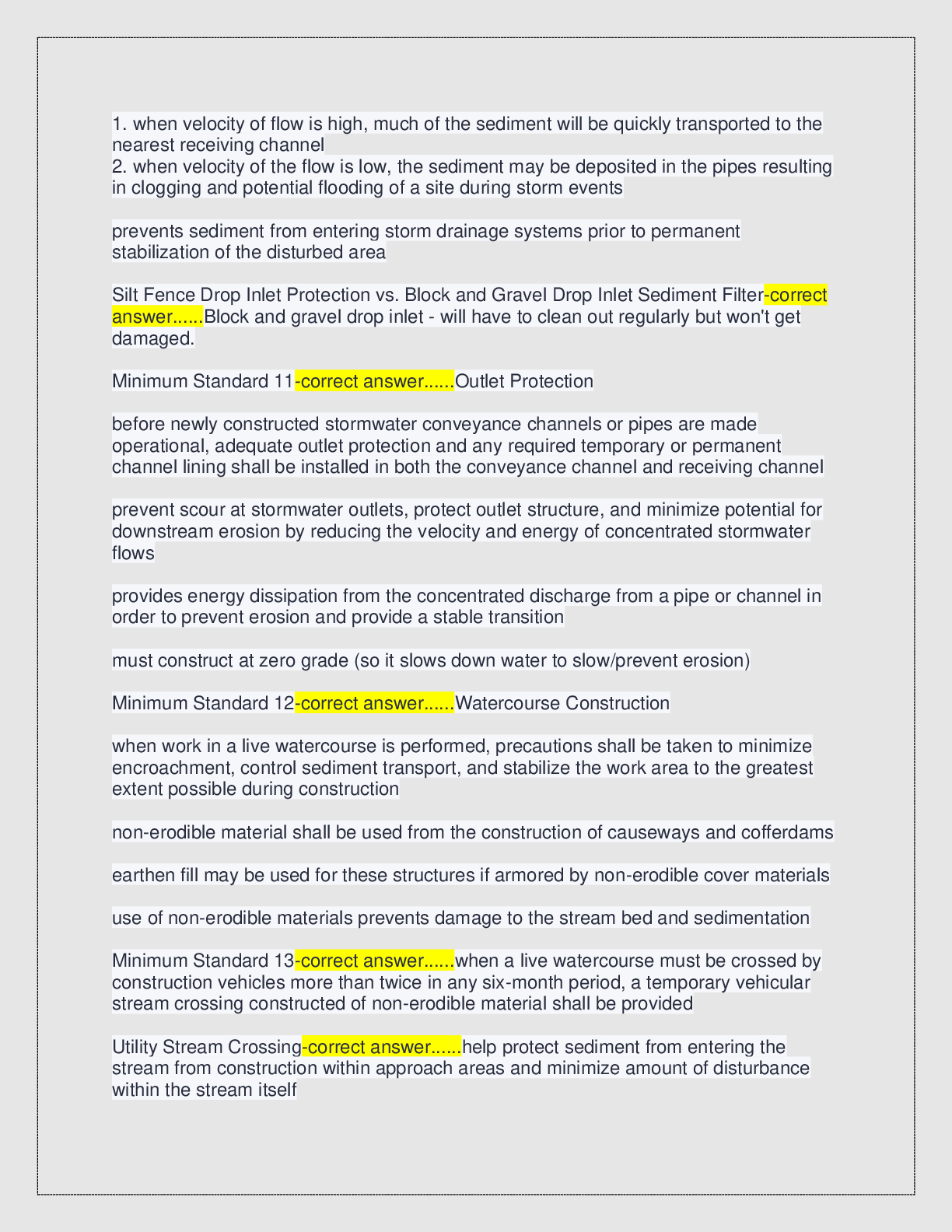 Preview page 4 of VA DEQ ESC Inspector Exam with correct answers 2026/2027 version