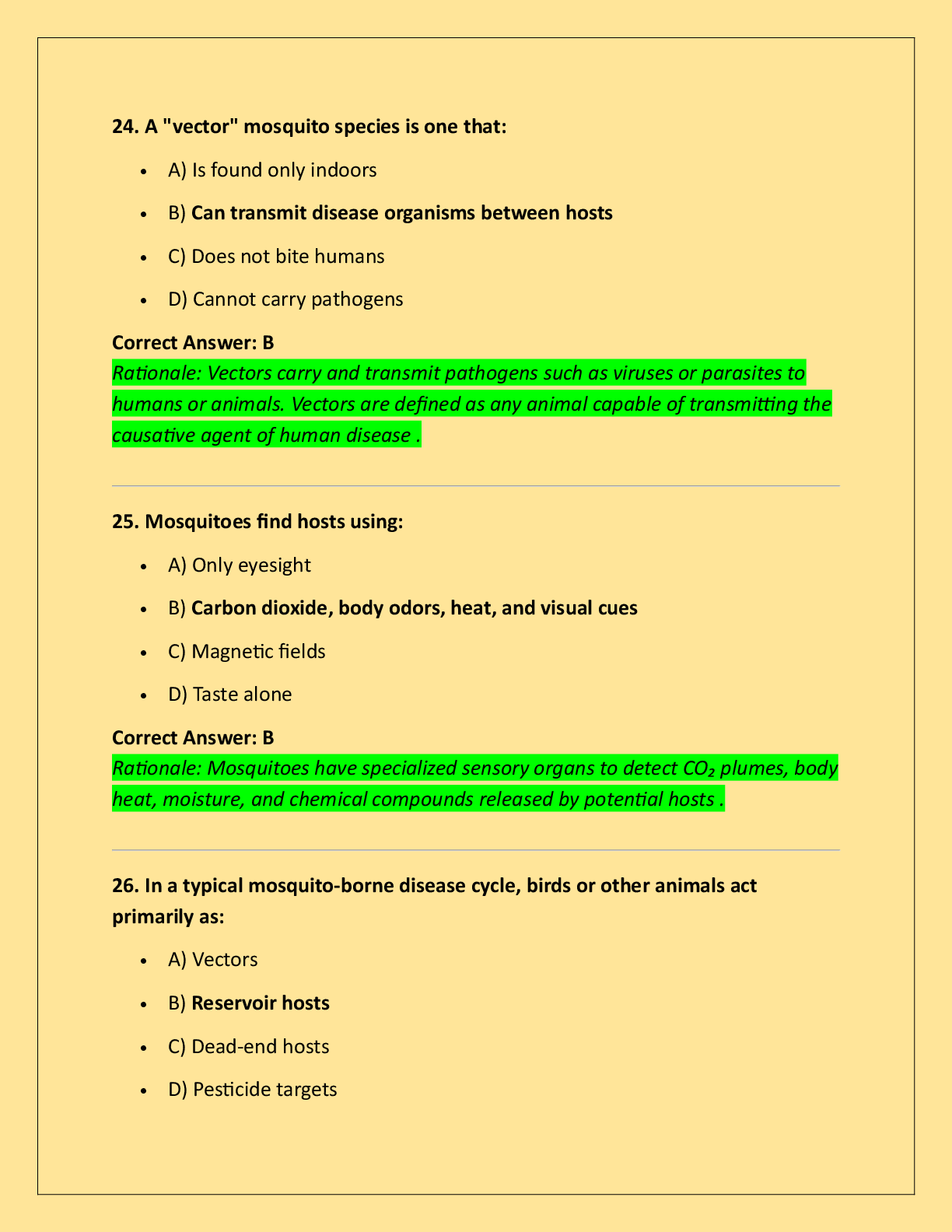 Preview page 9 of Alberta Biting Fly (Mosquito) Control  Certificate Exam 200 Questions with Correct  Answers and Explanations