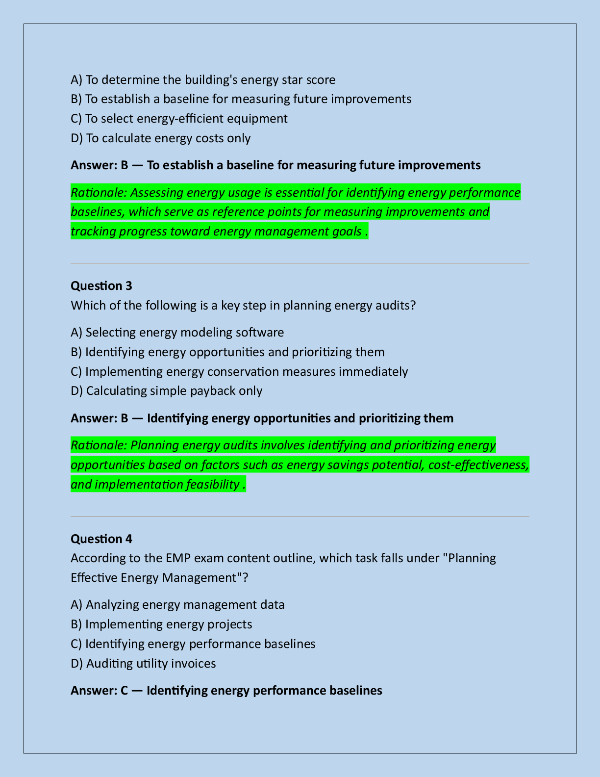 Preview page 2 of ASHRAE Energy Modeling Professional Certification  (EMP) Exam Practice Questions And Correct  Answers (Verified Answers)