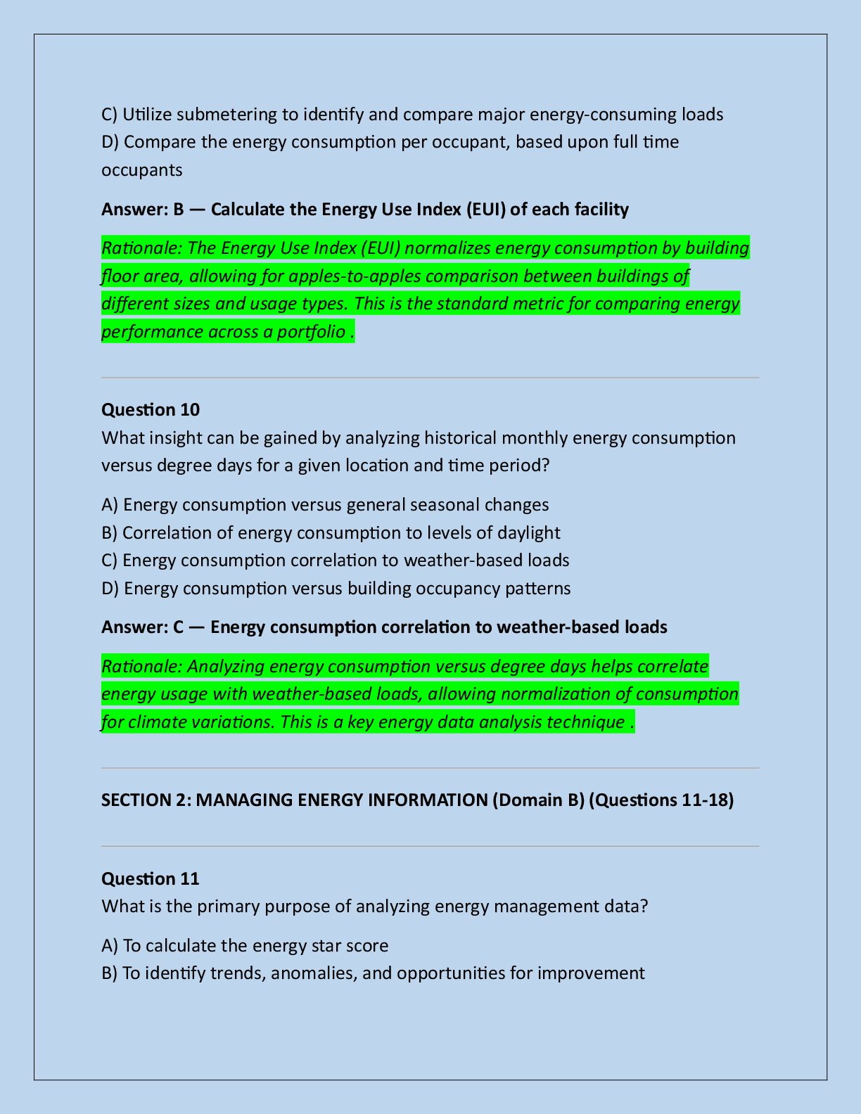 Preview page 5 of ASHRAE Energy Modeling Professional Certification  (EMP) Exam Practice Questions And Correct  Answers (Verified Answers)