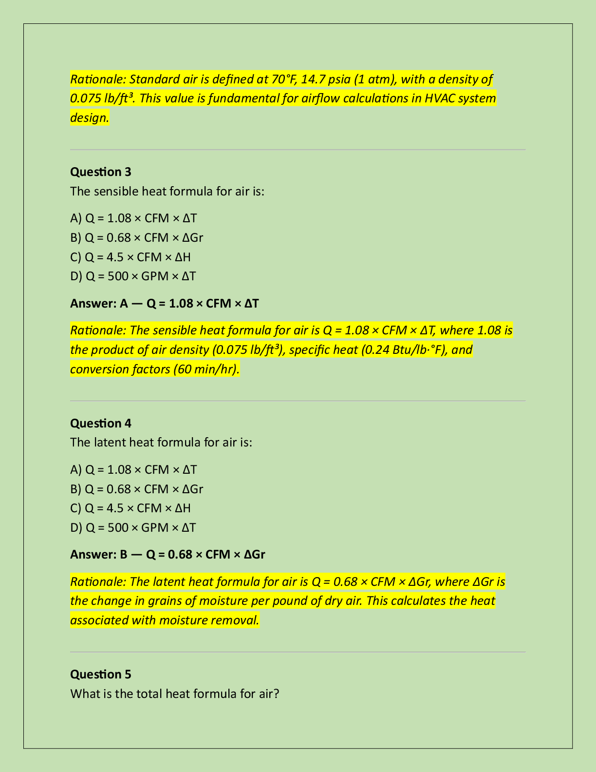 Preview page 2 of ASHRAE Mechanical Systems Design Competency  Assessment Exam Practice Questions And Correct  Answers (Verified Answers)