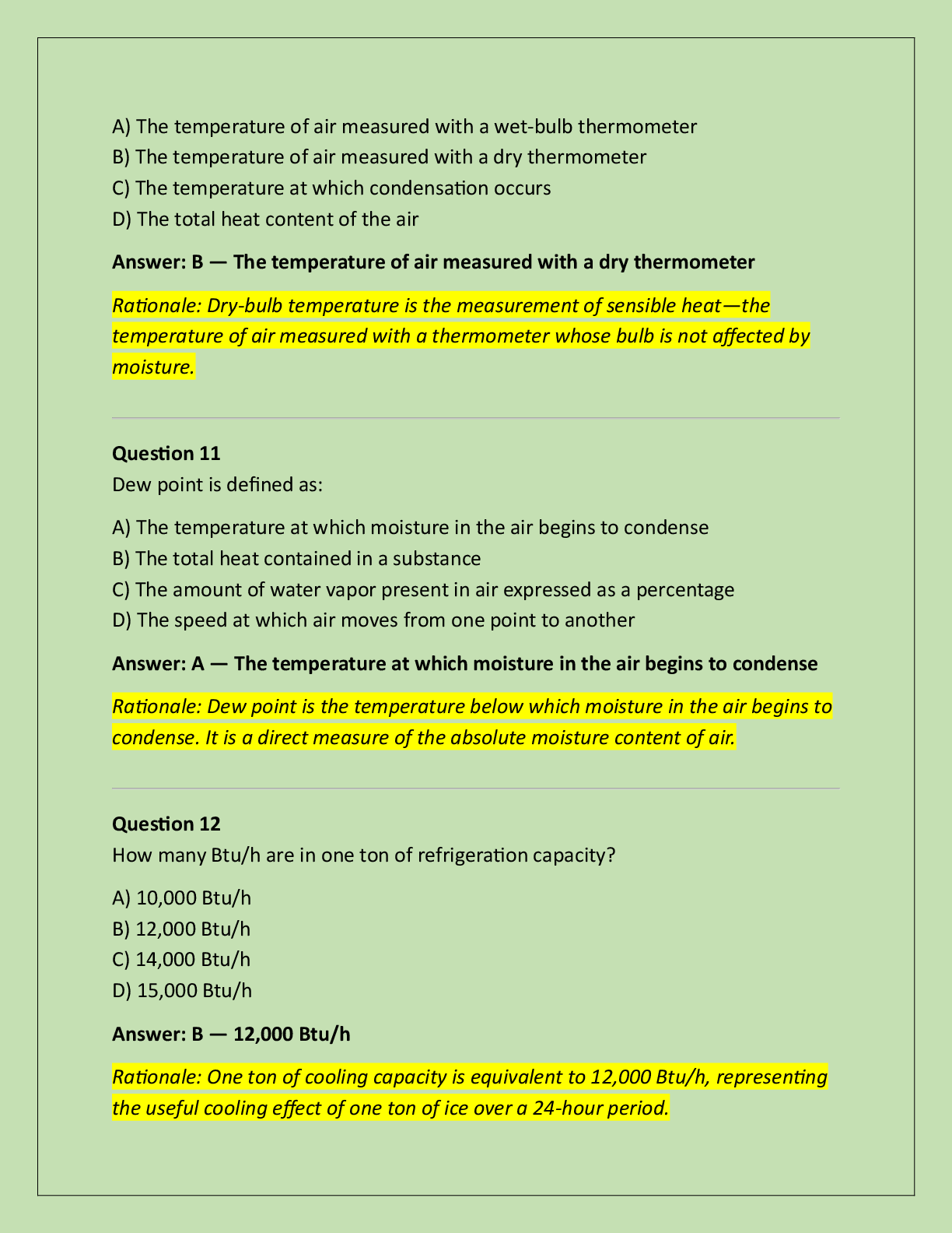 Preview page 5 of ASHRAE Mechanical Systems Design Competency  Assessment Exam Practice Questions And Correct  Answers (Verified Answers)