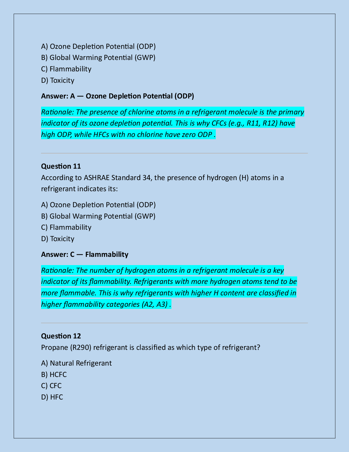 Preview page 2 of Ashrae Refrigeration Systems Environmental  Compliance Module Exam Practice Questions And  Correct Answers (Verified Ans