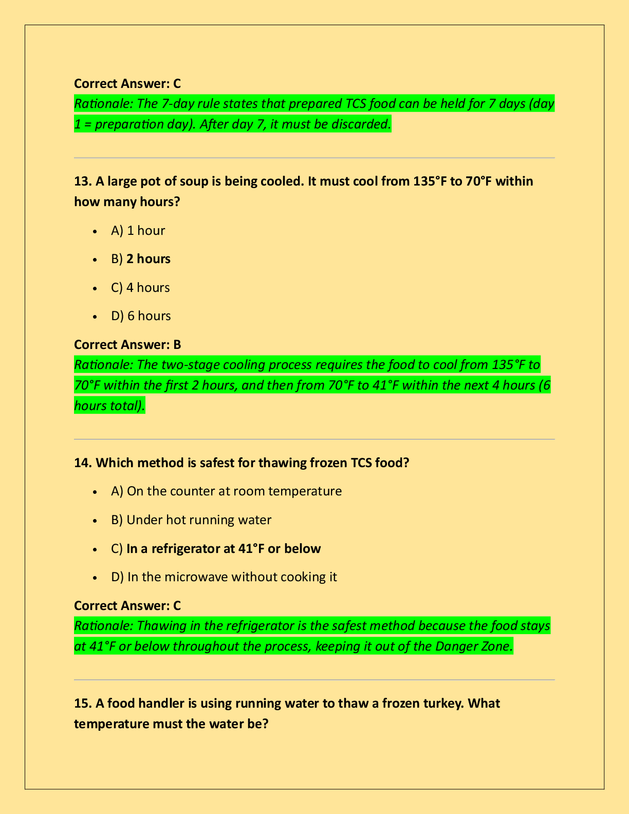 Preview page 5 of ServSafe Manager Practice Exam 2026 – Complete  Actual Exam Practice Questions with 100% Verified  Correct Answers and R
