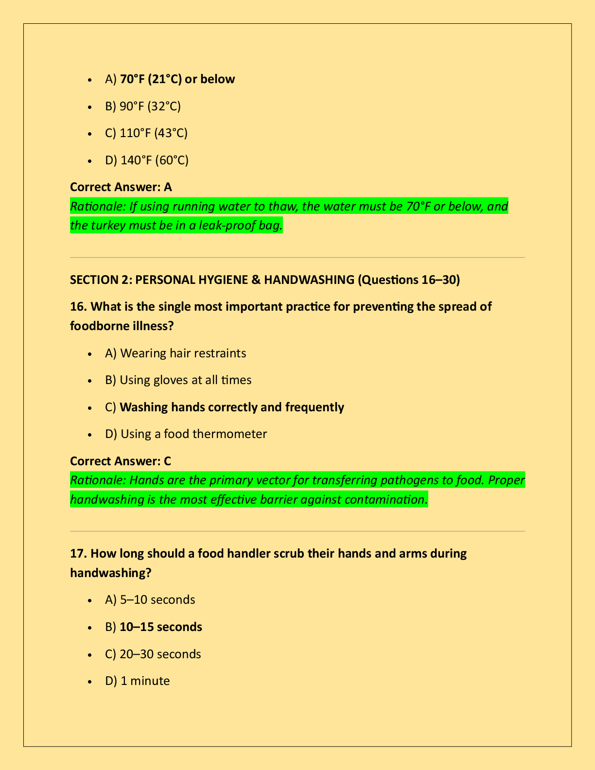 Preview page 6 of ServSafe Manager Practice Exam 2026 – Complete  Actual Exam Practice Questions with 100% Verified  Correct Answers and R