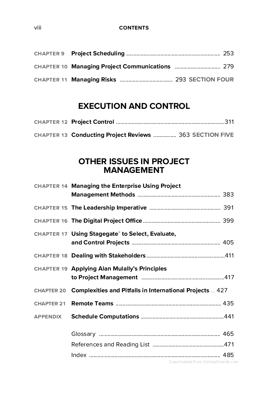 Preview page 9 of Project Planning Scheduling Control 6th Edition By James P. Lewis