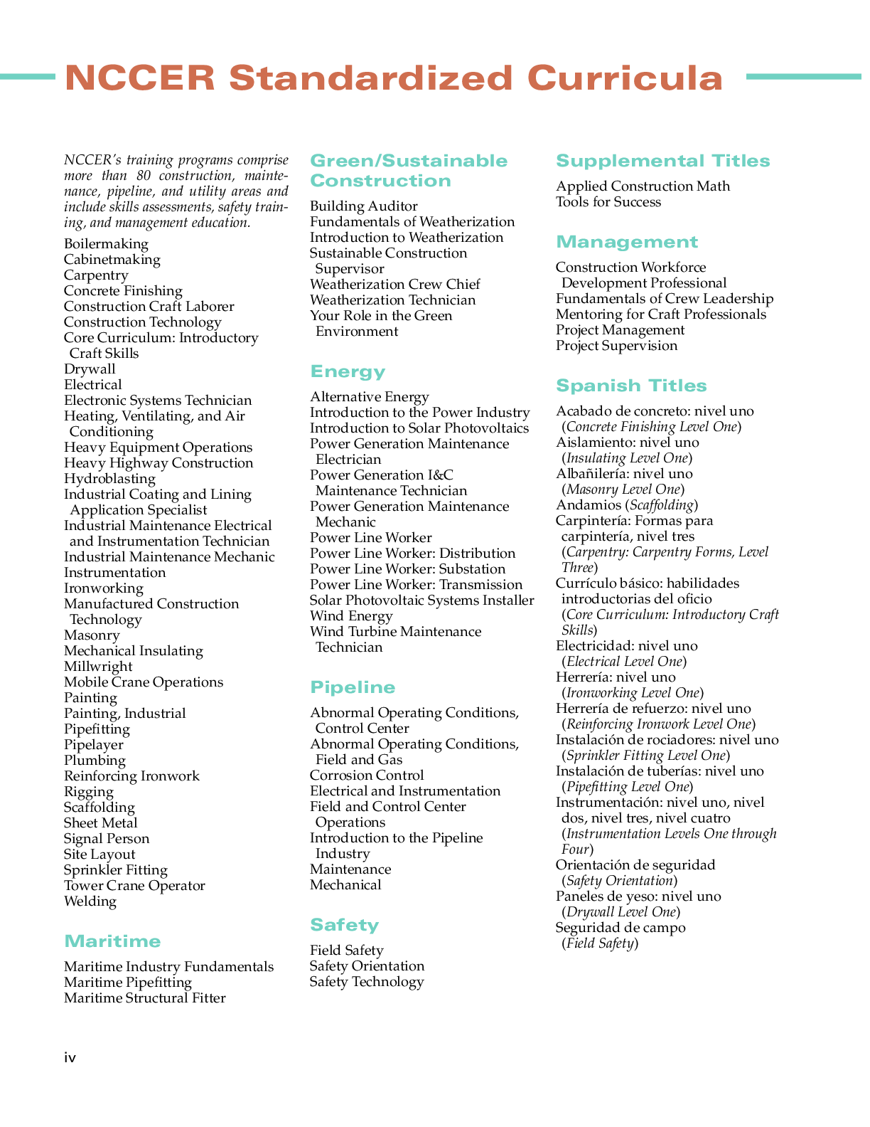 Preview page 6 of eBook PDF Safety Technology Trainee Guide 2nd Edition By NCCER