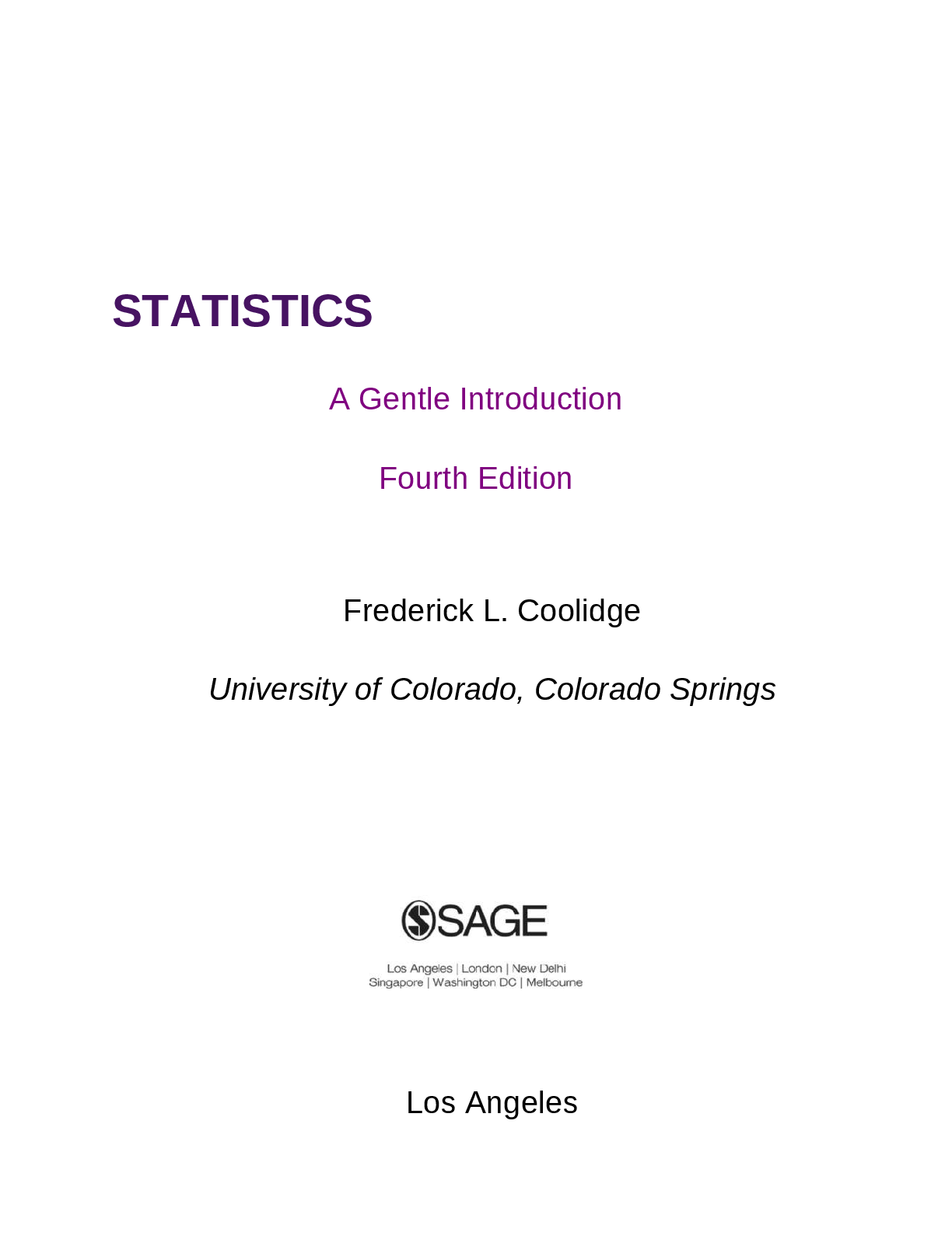 Preview page 3 of eBook [PDF] Statistics A Gentle Introduction 4th Edition By Frederick L. Coolidge