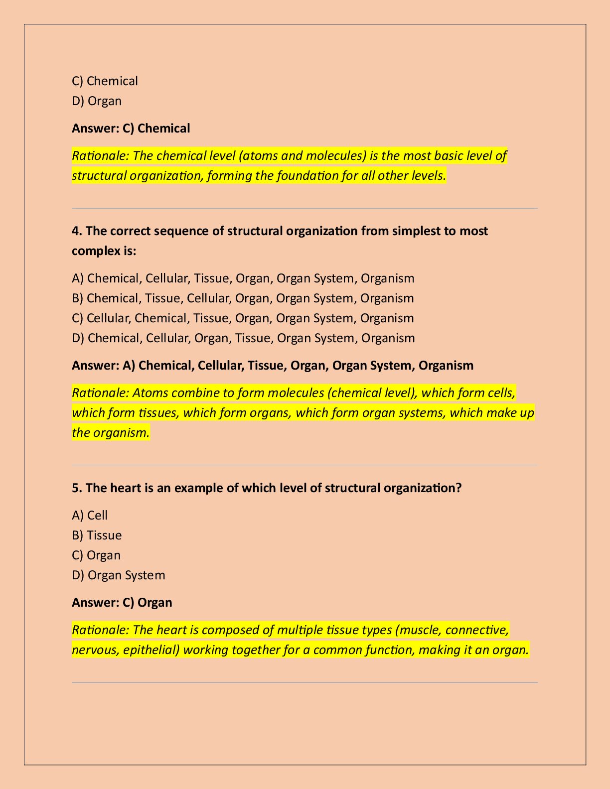 Preview page 2 of BIO 201- MIDTERM EXAM STUDY GUIDE QUESTIONS  WITH 100% CORRECT ANSWERS!!