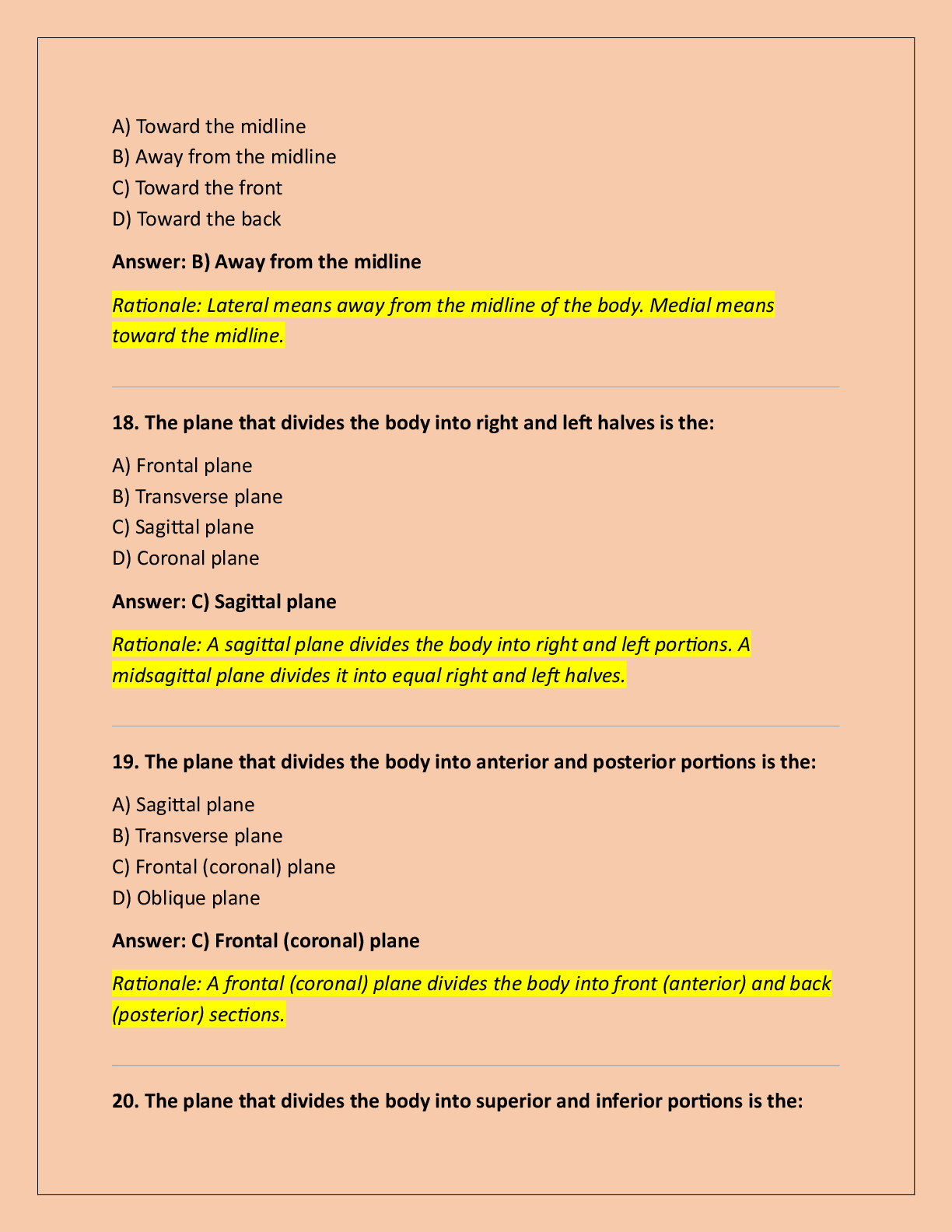 Preview page 6 of BIO 201- MIDTERM EXAM STUDY GUIDE QUESTIONS  WITH 100% CORRECT ANSWERS!!