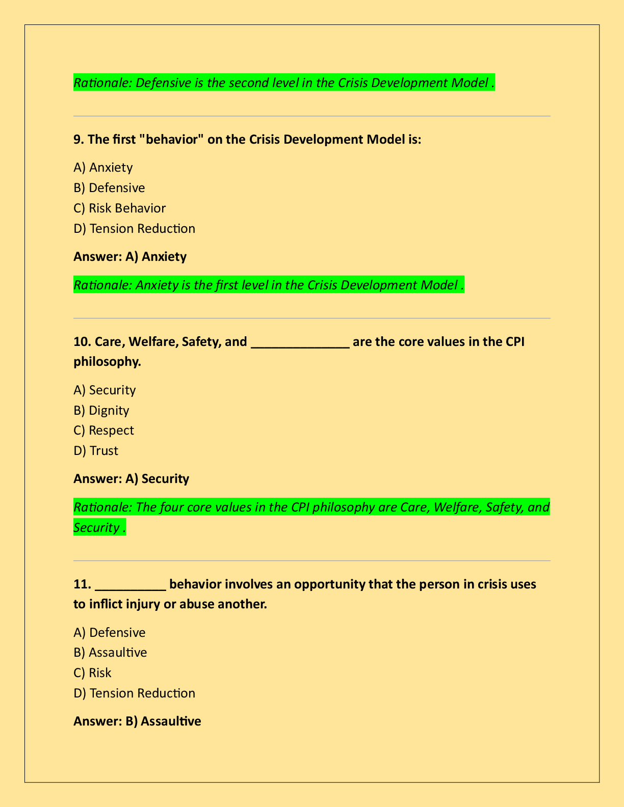 Preview page 4 of CPI EXAM 2025/2026 WITH COMPLETE  SOLUTIONS!!