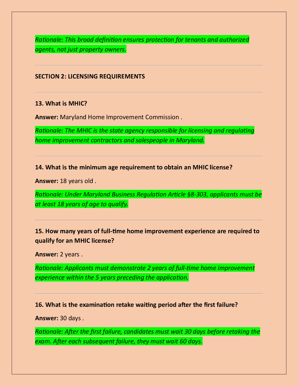 Preview page 4 of MARYLAND HOME IMPROVEMENT - PRACTICE TEST  (PSI)WITH COMPLETE SOLUTIONS.