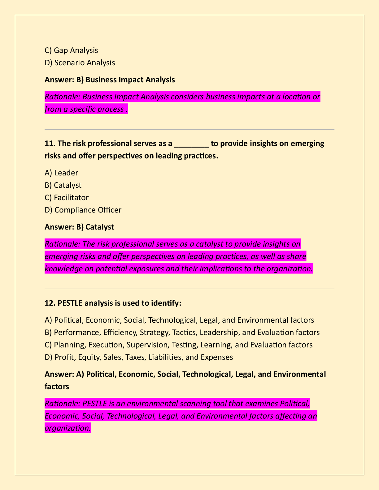 Preview page 4 of RIMS CRMP-Implementing the Risk Process  Verified 100% Correct!!