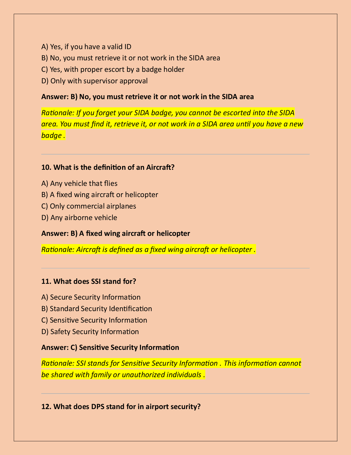 Preview page 2 of SIDA BADGE(ANSWERED) STUDY GUIDE LATEST UPDATE  2025/26 EXAM !!