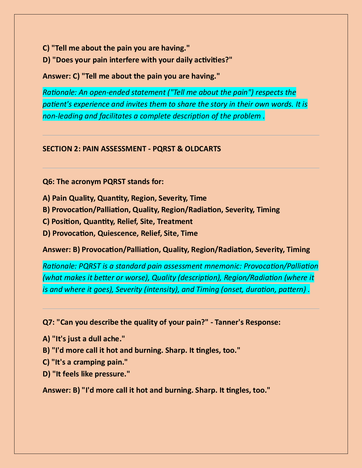 Preview page 3 of TANNER BAILEY PAIN MANAGEMENT SHADOW  HEALTH FOCUSED EXAM- TRANSCRIPT
