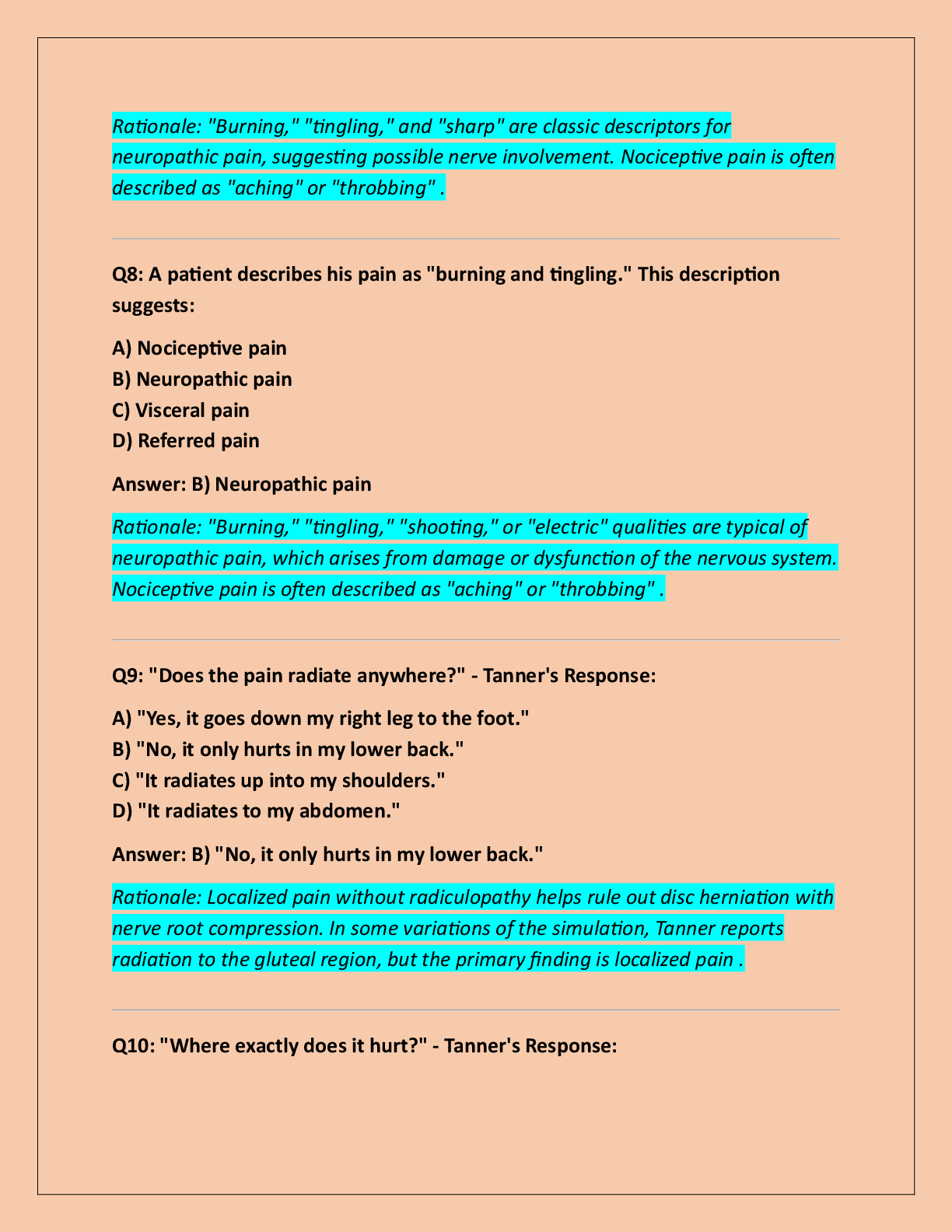 Preview page 4 of TANNER BAILEY PAIN MANAGEMENT SHADOW  HEALTH FOCUSED EXAM- TRANSCRIPT