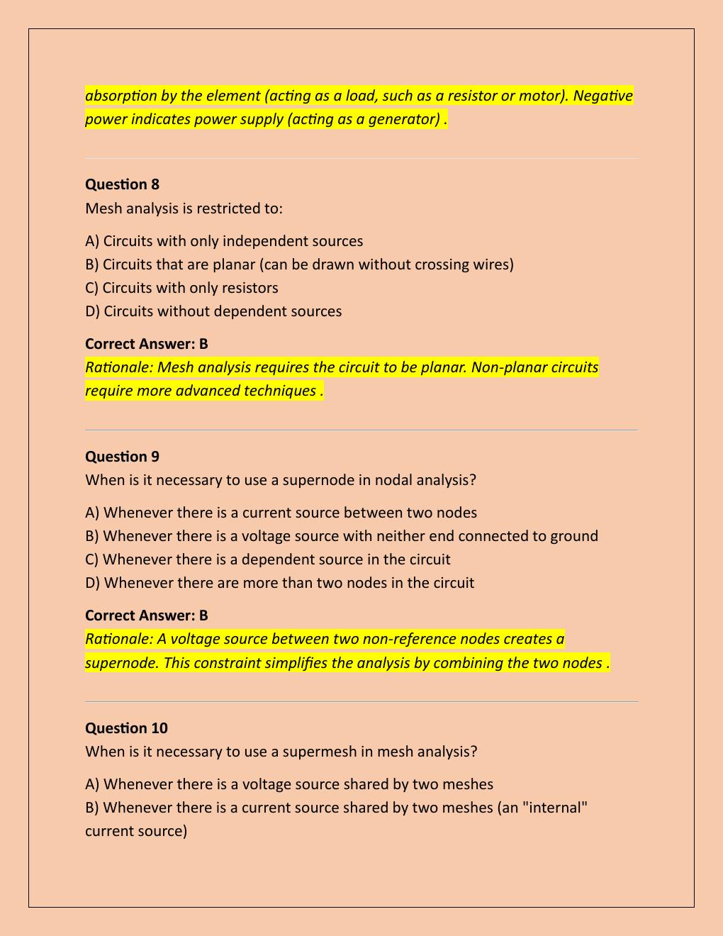 Preview page 4 of EEE 202 MIDTERM EXAM | QUESTIONS AND  ANSWERS | 2026 UPDATE | WITH COMPLETE  SOLUTIONS - ASU.