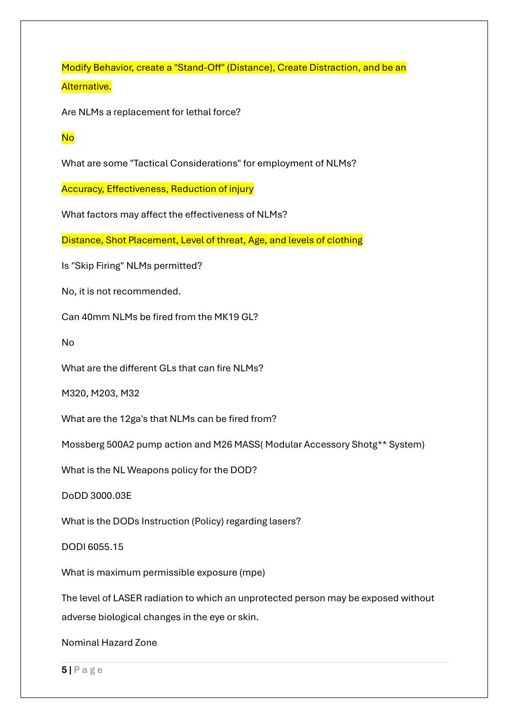 Preview page 5 of INIWIC TEST 3 EXAM