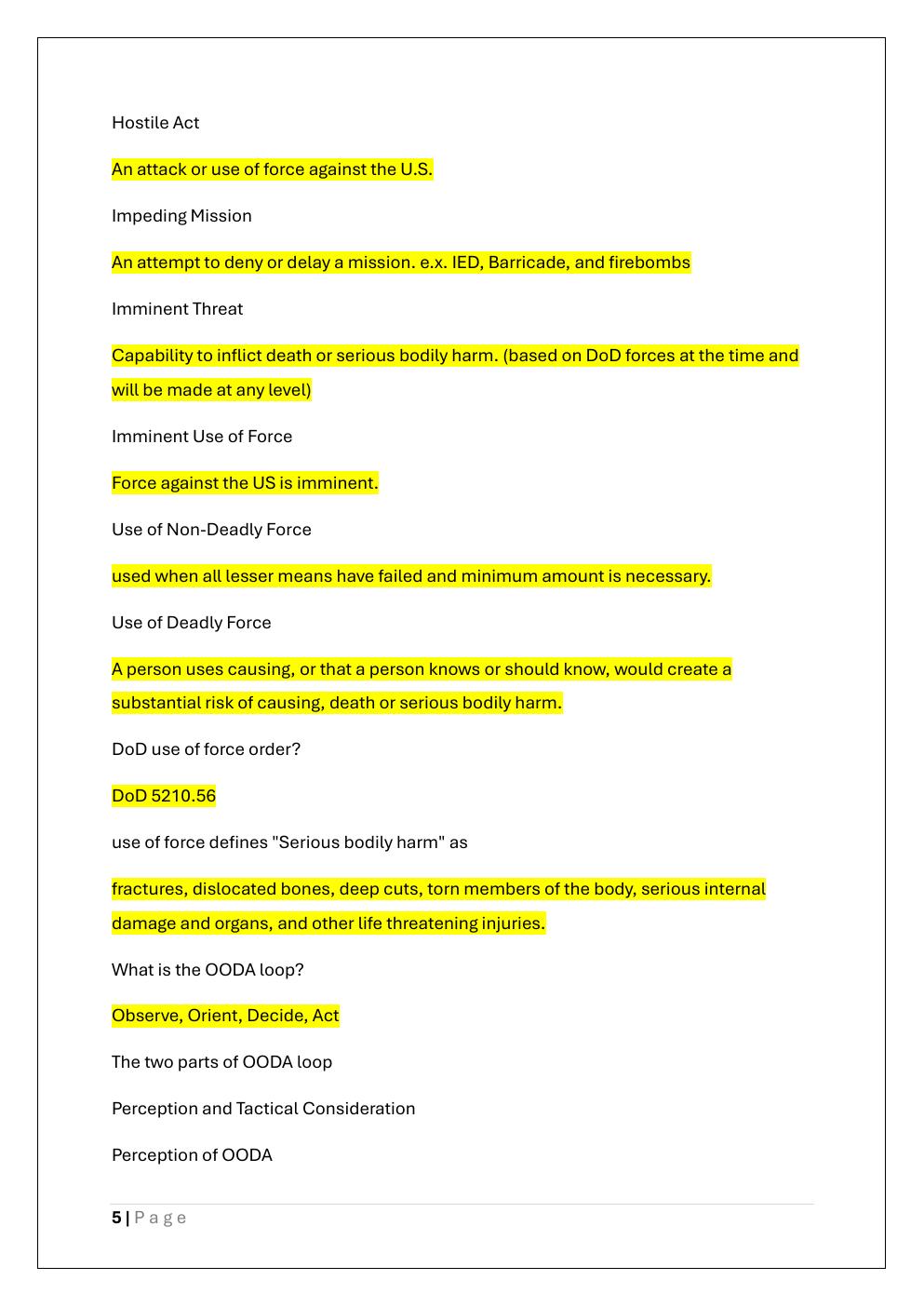 Preview page 5 of INIWIC TEST 1 EXAM
