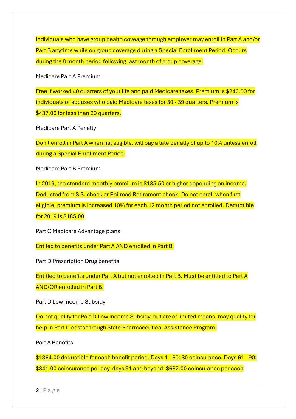 Preview page 2 of AHIP FINAL EXAM