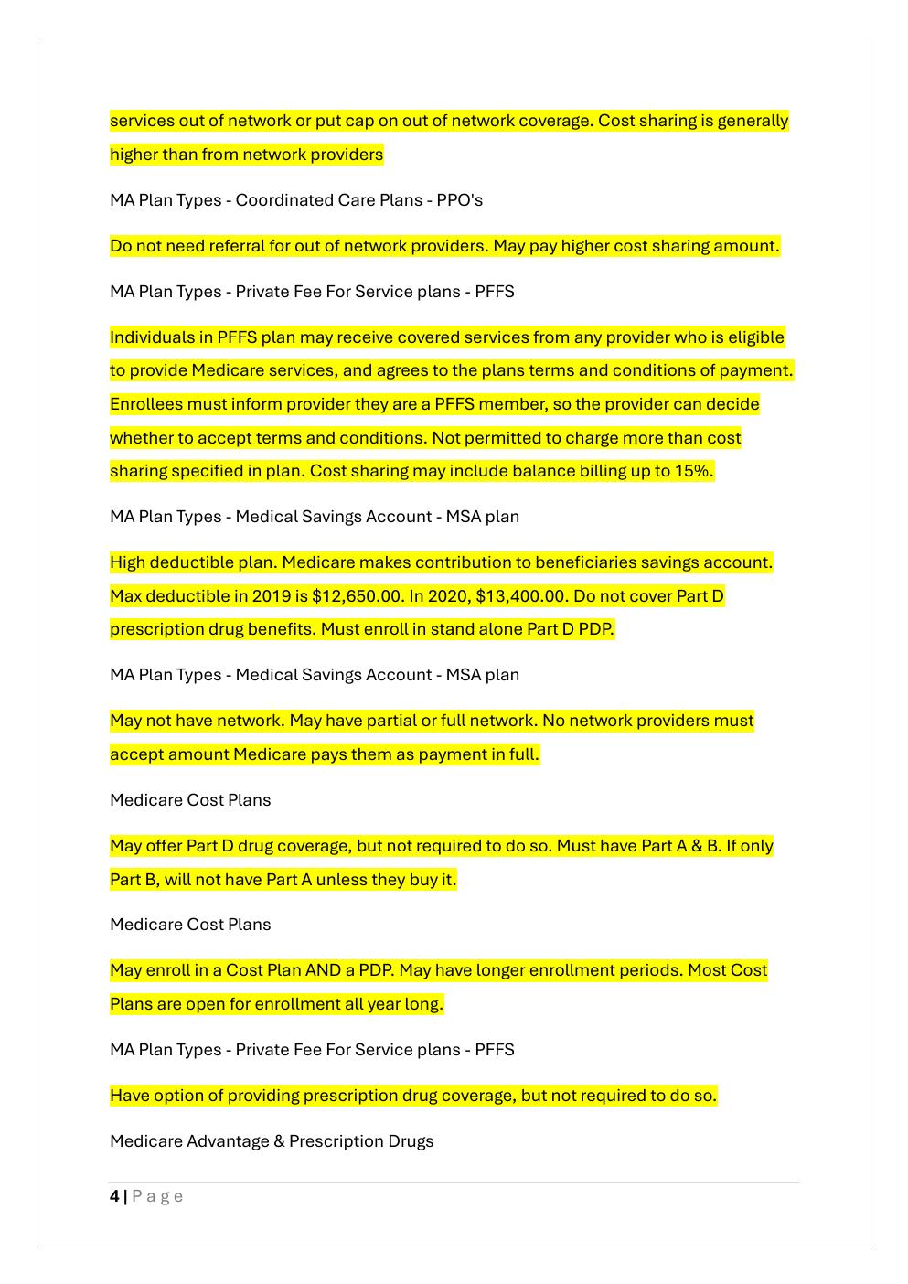 Preview page 4 of AHIP FINAL EXAM