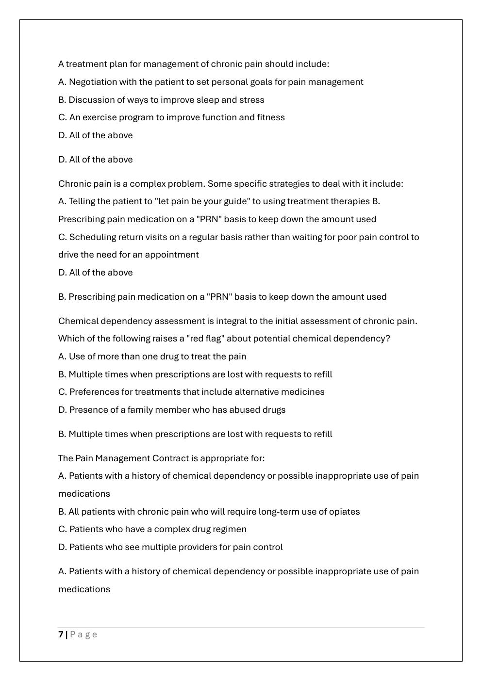Preview page 7 of NUR 600 CLINICAL PHARMACOLOGY EXAM 1