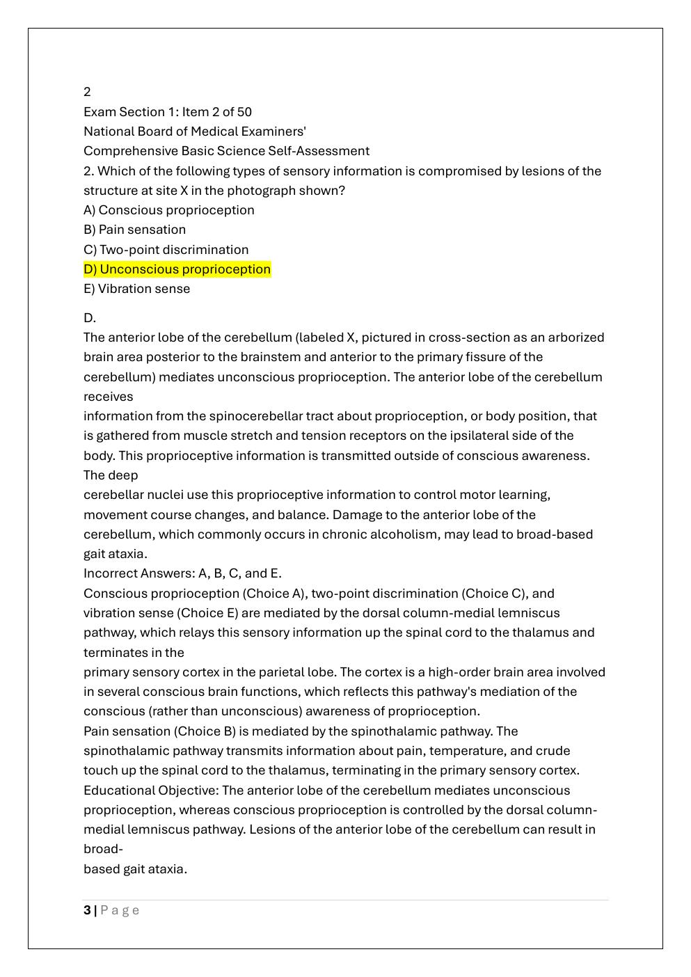 Preview page 3 of NBME 28 EXAM