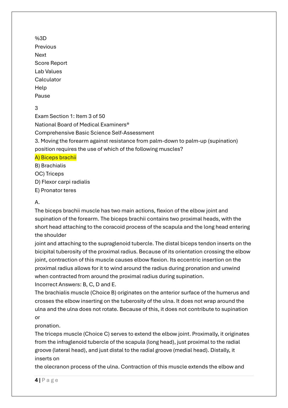 Preview page 4 of NBME 28 EXAM