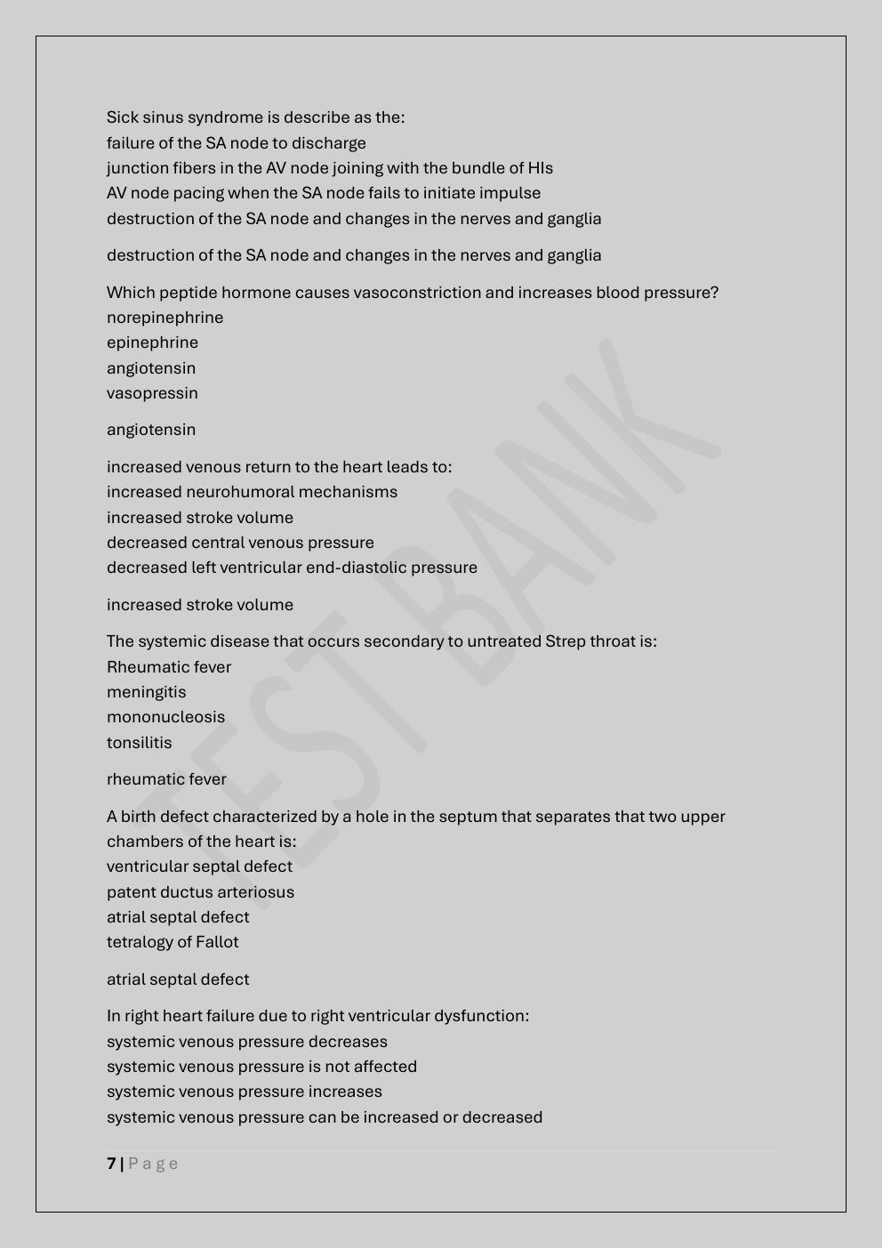 Preview page 7 of APEA PATHOPHYSIOLOGY EXAM AND  PRACTICE EXAM TEST BANK